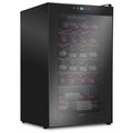 Ivation 24-Bottle Compressor Freestanding Wine Cooler Refrigerator - Black IVFWCC241B